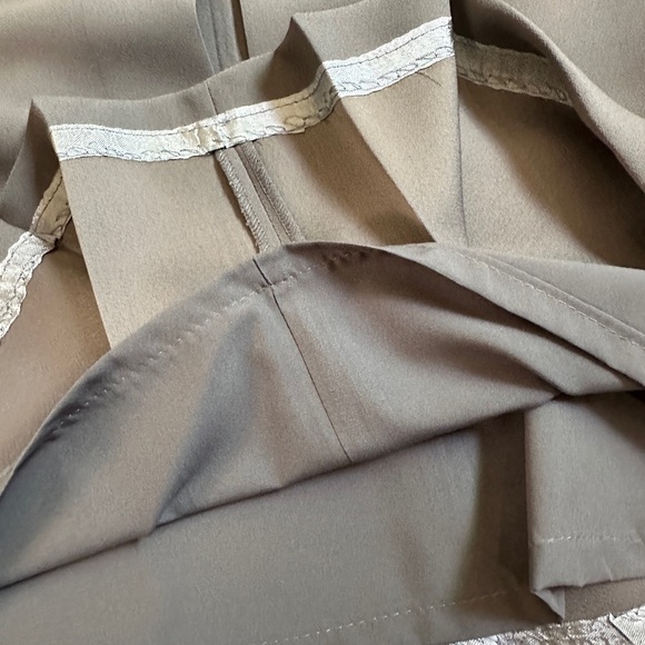 Banana Republic Sleeveless Gray Button-Front Faux Belted Dress Size 4 - Picture 12 of 12